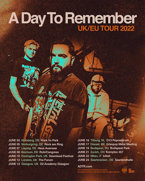 a day to remember uk tour 2014